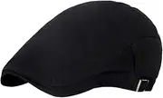 [Generic] Unisex Flat Cap Fall Winter Warm Knitted Hat Woolen Adjustable Newsboy Hat Classic Outdoor Fashion Casual Beret Hat