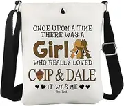 [WCGXKO] Cartoon Character Inspired Crossbody Bag Chip and Dale Gift Squirrel Lovers Gift