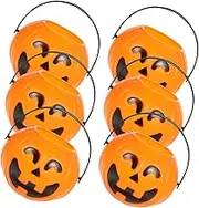 HAPINARY 6pcs Pumpkin Bucket Props Pumpkin Halloween Halloween Small Treat Party Decoration Decor Decorations Banner Spooky Decorative Candy Bowl Plastic