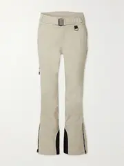 [HOLDEN] HOLDEN - Alpine Belted Paneled Bootcut Ski Pants - Ivory - large large Ivory