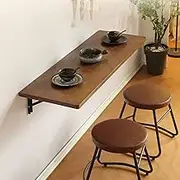 Wall-Mounted Desk Modern Solid Wood Folding Wall-Mounted Desk Computer Folding Table Wall-Mounted Folding Table, Workbench, Study Table, Wall-Mounted bar, Dining Table, Folding wal