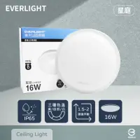 在飛比找momo購物網優惠-【Everlight 億光】2入組 LED 星庭 16W 白