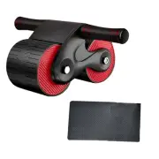 2X(Automatic Aabdominal Roller Wheel Home Abdominal Exerciser with Knee7706