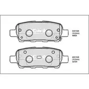 ACDelco Rear Brake Pad ACD1509 to suit Nissan Pathfinder & X-Trail - 89062000