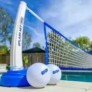 Splash Net PRO Pool Volleyball Adjustable Net 2 Water Balls And Pump