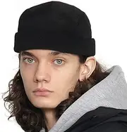 [UNDERCONTROL] Brimless Trawler Harbour Camp Miki Cap Unisex Skull Outdoor Hat Fisherman Tactical Buckle No Visor Beanie Korea