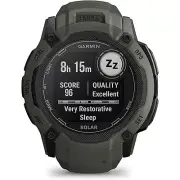 New Garmin Instinct 010-02805-15 2X Solar Rugged GPS Smartwatch, Moss