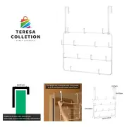 Over The Door Hooks Hanger Rack Multi Use Metal Over The Door Hook Stainless ...