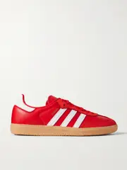 [adidas Originals] adidas Originals - Samba Og Leather And Suede Sneakers - Red - UK 10 UK 10 Red