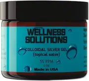 Colloidal Silver Gel - Wellness Solutions - Topical Gel - Vegan & Gluten Free - 2 oz.