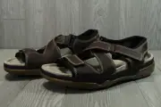 New Rare Vintage Dr Martens Crossover Leather Slide Brown Sandal 8B38 Women US 6