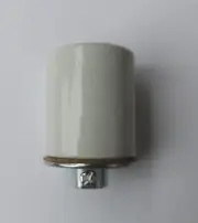 PORCELAIN KEYLESS LAMP SOCKET WITH METAL CAP 2" TALL LAMP PART NEW 30700J