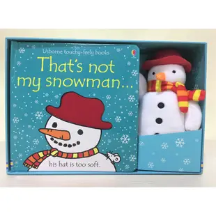 That's Not My Snowman Book And Toy (1硬頁觸摸書+1玩偶)(盒裝)/Fiona Watt Thats Not My… Book and Gift Sets 【禮筑外文書店】