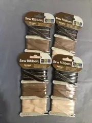 We R Memory Keepers Sew Ribbon Color Brown 6 Yards Scrapbooking Pack Of 4