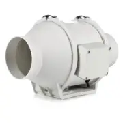 Hydroponics 2 Speed Inline Exhaust Silent Fan 4" 100mm Ducting Ventilation Fan