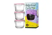 Round Baby Food Container 3pc Set 165ml