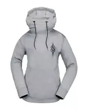 Volcom Riding Hydro Pullover Women's Sweatshirt, Heather Grey, X-Large