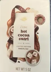 Dove Beauty Limited Edition Holiday Bar Soap Hot Cocoa Swirl - 5 oz