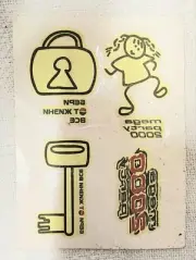 Vintage Russian Pepsi Cola Labels Temporary Tattoo Rare Sample Party Sticker