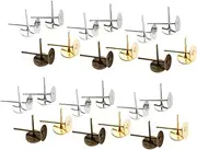 [TEHAUX] 800 Pcs Plating Iron Ear Studs Round Ear Earring Hooks Earring Decor for Women Female Diy Jewelry Making