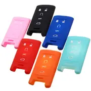 Silicone 5 Button Remote Key Fob Case Cover For Cadillac STS ATS DTS CTS XTS SRX 10805 BLUE 2