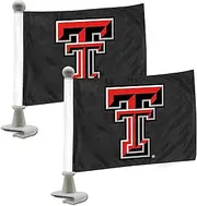 ProMark NCAA Texas Tech Red Raiders Flag Set 2-Piece Ambassador Style Flag Set, Team Color, One Size
