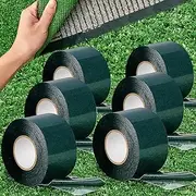 6 Rolls 2 in x 16.5 ft Double Sided Turf Tape - Self Adhesive Artificial Grass Rug for Lawn Garden Carpet Connecting Outdoor