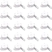 Ysyqkn 20pcs Universal Heavy Duty Hair Curling Machine Hanging Hooks for Hair Salon, White A