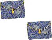 NOLITOY 2pcs Lection Pouch Buddhist Scripture Wrapping Pouch Silk Wrap Perfect for Casual or Formal Outfits