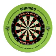 Formula Sports Micro Band 3 Dart Board and Winmau Printed Green Dartboard Sur...
