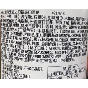 日本 樂天 LOTTE XYLITOL 鬼滅之刃 綜合水果口香糖 罐裝 白桃&白葡萄&橘子風味 款式隨機出貨