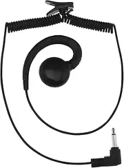 LT Easiyl Microphone Headset Earpiece with 3.5 mm Audio Jacks C Shape Receive Listen Only Earpiece for Ham Radio MP3 Players Walkie Talkie Remote Mic