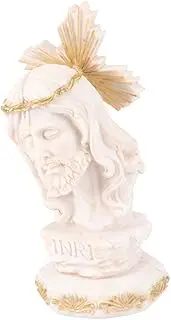 [LIFKICH] Desktop Jesus Sculpture for Home Office Decoration Retro Design and Ornament for Collection and Spiritual Decor