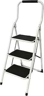 [L.T. Williams] 3 Step Steel Ladder White 9756