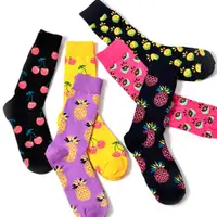 在飛比找蝦皮購物優惠-A SHUN / 撞色繽紛水果系列長襪 滑板襪