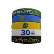 5PC Steph Curry Golden State Warriors Wristbands Basketball Bracelet #30