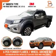 4" Smooth Fender Flares Arch For Nissan Frontier Navara Np300 D23 15-20 Widebody