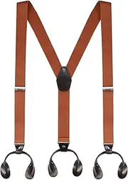 'BoiLafiYon Suspenders for Men, 1.4'' Wide Y-Back Elastic Adjustable Mens Suspenders with Button Ends, Comfort for Men'