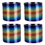 4PK MDI Metallic Rainbow Magic Spring Kids Sensory Play Anti-Stress Toy 3y+