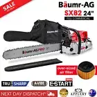 BAUMR AG Petrol Commercial Chainsaw 24" Saw Top Handle Easy Start Pruning