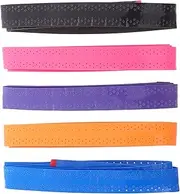 GANAZONO Tennis Racket Grip Tape 5 Pack Badminton Racket Accessories Soft Pu Grip Anti-Slip for Tennis Badmint
