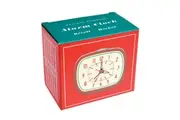 Rex London Retro Style Alarm Clock Indoor Home Tabletop Bedside Decor Red