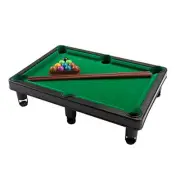 Mini Pool Table Set Portable Small Tabletop Billiards Game with 2 Sticks, 16