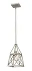 Trestle 1-Light Mini Pendant Light In Antique Silver