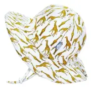 NEW Jan&Jul Baby Kids Wide Brim 50+ UPF Sun-Hat Cotton Floppy Giraffe