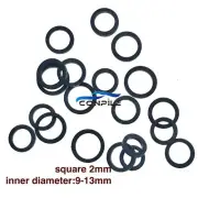 Mixed Square 2mm Idle Tire Belt Loop Rubber Ring For Cassette Deck Tape Recorder