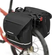 Sunpeak Bike Rack Pannier in Green with Waterproof black bike storage bag bicycle saddle bag bike frame bag bike saddle bag under seat bike rear rack bag, CPBG 24A