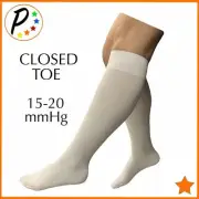 Presadee Closed Toe 15-20 mmHg Moderate Compression Leg Full Length Socks
