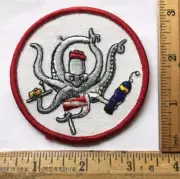 Octopus Scuba Diving Embroidered Iron On Patch Diver Down Flag