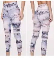 NWT Lululemon Wunder Under HR 7/8 Sunrise Silhouette Leggings Sz6